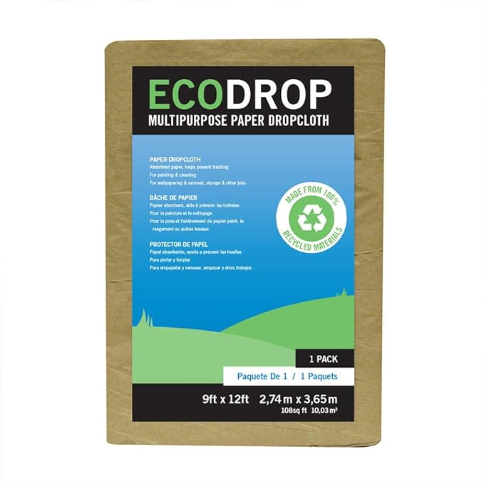 EcoDrop Paper Dropcloth, 9 x 12-feet